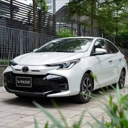 Xe Toyota Vios 2024 ngoại thất phục vụ du lịch Quy Nhơn